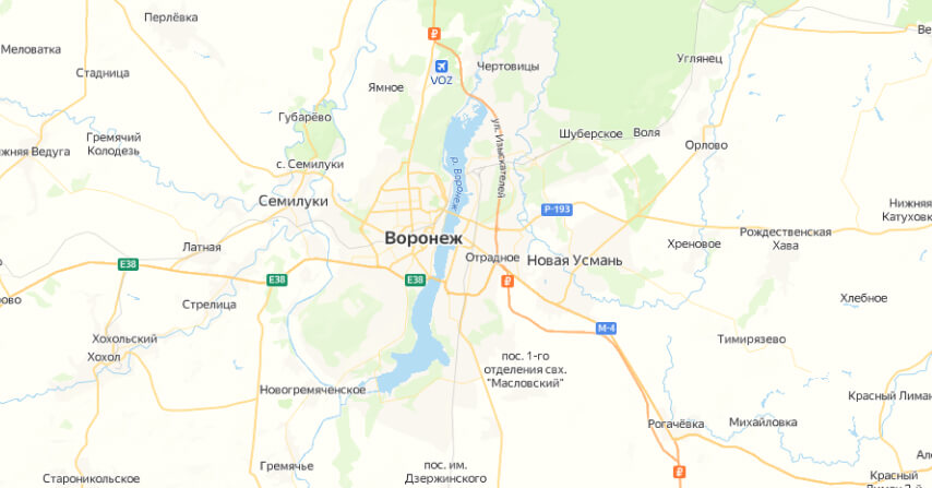 Обслуживаем все районы Воронежа
